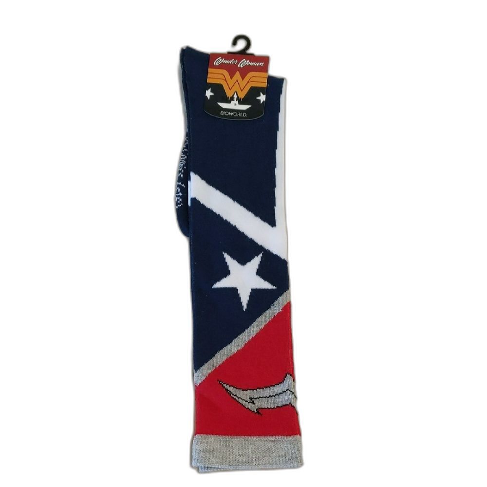 Bioworld Wonder Woman Knee High Socks Women's 9-11 NEW